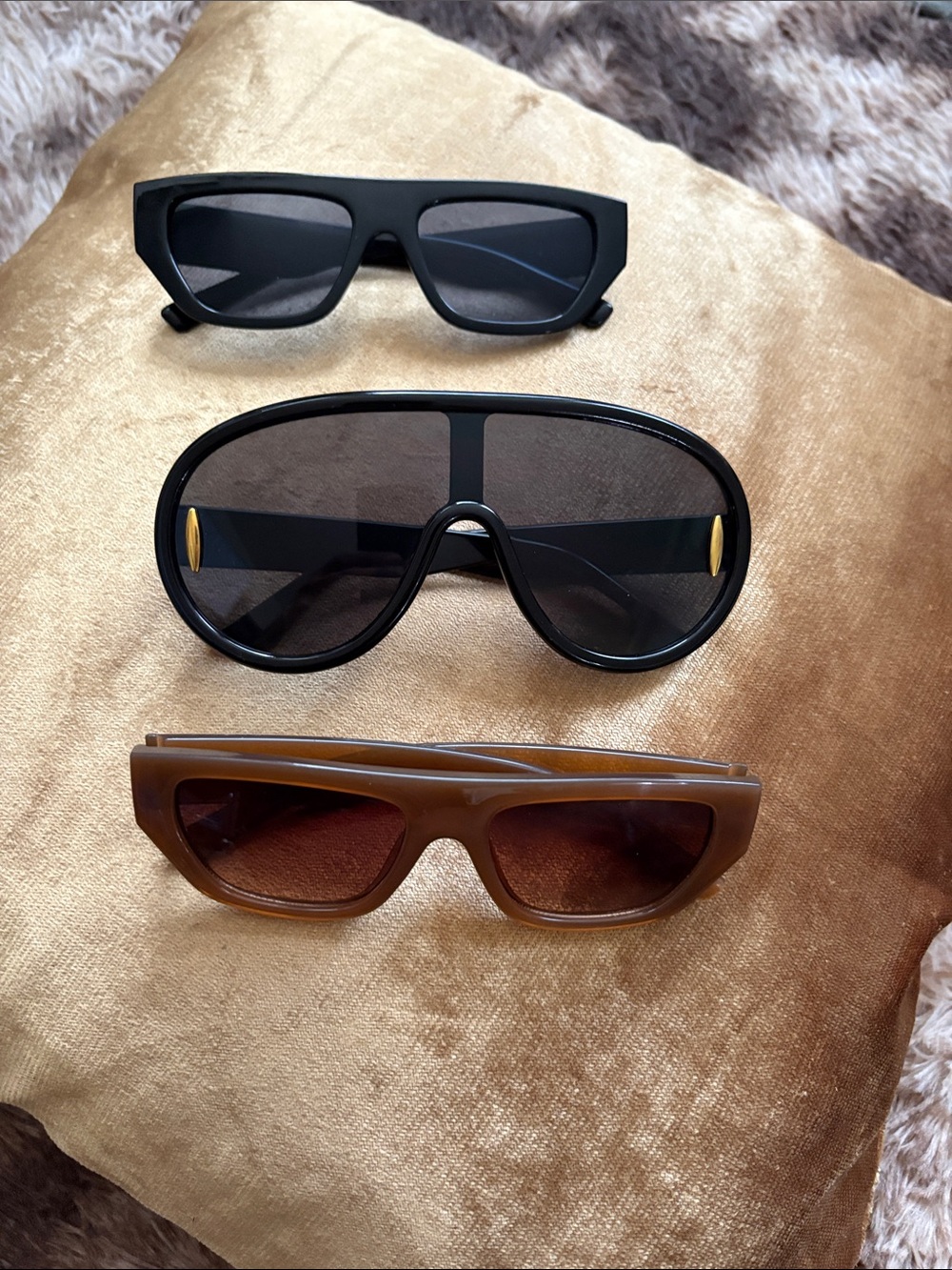 3-Pair Sunglasses Bundle - Black & Brown Styles